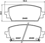HELLA Piduriklotsi komplekt,  ketaspidur 8DB 355 044-331