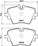 HELLA Piduriklotsi komplekt,  ketaspidur 8DB 355 045-811