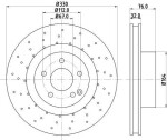 HELLA Piduriketas PRO High Carbon 8DD 355 127-461