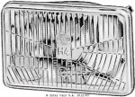 HELLA esituli 167x107mm H-4 24V