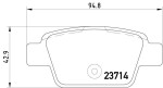 HELLA PAGID  Piduriklotsi komplekt,ketaspidur 8DB 355 018-851