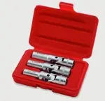 3/8"  hõõgküünla padrunite komplekt 6kant 8,10,12mm 3tk Toptul