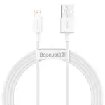 kaabel laadijale USB - LIGHTNING BASEUS SUPERIOR SERIES, 2.4A, 1.5M (valge)