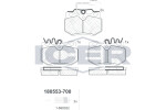 ICER Piduriklotsi komplekt,  ketaspidur 180553-700