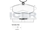 ICER Piduriklotsi komplekt,  ketaspidur 181450-700