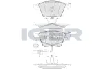 ICER Комплект тормозных колодок,  дисковый тормоз 181654