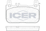 ICER  Комплект тормозных колодок, дисковый тормоз 182173