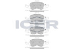 ICER  Комплект тормозных колодок, дисковый тормоз 182233