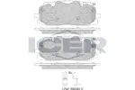 ICER Piduriklotsi komplekt,  ketaspidur 182254