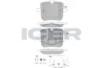 ICER Комплект тормозных колодок,  дисковый тормоз 182308