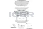 ICER  Комплект тормозных колодок, дисковый тормоз 182343
