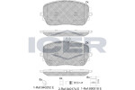 ICER  Комплект тормозных колодок, дисковый тормоз 182365