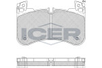 ICER  Комплект тормозных колодок, дисковый тормоз 182366