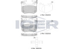 ICER  Комплект тормозных колодок, дисковый тормоз 182396