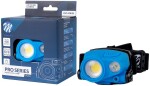 Фонарик на голову led 3w + 3w cob с аккумулятором m-tech
