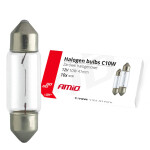 Halogeenpirnid C10W festoon 41mm 12V 10 tk amio-02557
