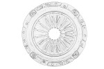 OE ISUZU ISU8982831940 / clutch basket (275mm) fits: isuzu n (5th generation), d-max ii 4jj1-tcceng(rdu)-rz4e-tceng(rdz)eu6b 07.06-