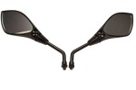 GXM J6041180507 / universal motorcycle mirror (m10, right-hand thread, homologated) black (set of 2)
