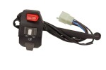 GXM J6041210251 / turn signal switch motorcycle universal with lever female plug 8pin + 2 wires