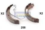 JAPANPARTS Piduriklotside komplekt GF-258AF