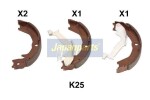 JAPANPARTS Piduriklotside komplekt GF-K25AF