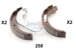 JAPKO Комплект барабанных колодок 55258
