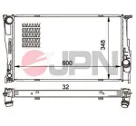JPN Radiaator,  mootorijahutus 60C9008-JPN