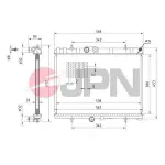 JPN Radiaator,  mootorijahutus 60C9042-JPN