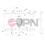 JPN  Radiaator,mootorijahutus 60C9050-JPN