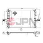 JPN Radiaator,  mootorijahutus 60C9072-JPN
