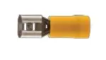 Juhtmeotsik kollane 6,3 x 0,8 mm, Müügipakend 100 tk lapik