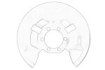 OE MAZDA K011-26-261A / brake disc cover rear right/left fits: mazda 3, 6, cx-5 1.5-2.5 11.11-