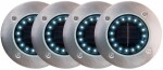 solar aiavalgusti 4tk led külm valgus 115x130x10mm ip65 keltin