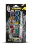 Kahvelkaitsmete kompl 10-osa+TESTER Bottari