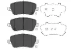 Kavo Parts Piduriklotsi komplekt,  ketaspidur KBP-8522