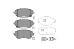 Kavo Parts Piduriklotsi komplekt,  ketaspidur KBP-9123