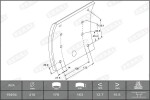 BERAL KBL19494.2-1560 / drum brake pad cover front (410x163. 2nd oversize) fits: mercedes atego, atego 2, atego 3, atron, mk, ng, sk, fap b 08.73-