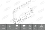 BERAL KBL19604.0-1621 / drum brake pad cover (311x190. standard) fits: meritor tm