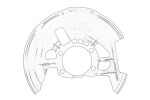 OE MAZDA KD45-33-261C / brake disc cover front right fits: mazda 3, 6, 6/kombi, cx-3, cx-5 1.5-2.5h 11.11-