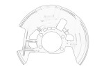 OE MAZDA KD45-33-271C / brake disc cover front left fits: mazda 3, 6, 6/kombi, cx-3, cx-5 1.5-2.5h 11.11-