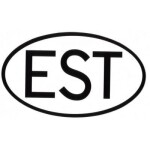 Kleebis "EST" suur