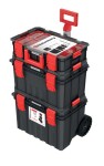 tööriistakast ratastega, driving module komplekt, 4tk 4 in 1; MODULAR, plastik, värv: must/red length530mm x width355mm x height825mm