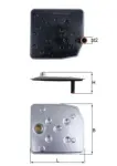 KNECHT Hüdraulikafilter,  automaatkäigukast HX 263