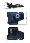 KNECHT Hüdraulikafilter,  automaatkäigukast HX 395