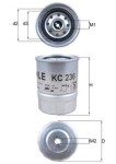 KNECHT Kütusefilter KC 236