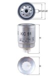 KNECHT Kütusefilter KC 51