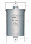 KNECHT Kütusefilter KL 204