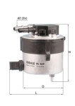 KNECHT Kütusefilter KL 569