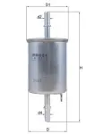KNECHT Kütusefilter KL 573