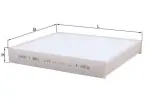 KNECHT Filter,  salongiõhk LA 472